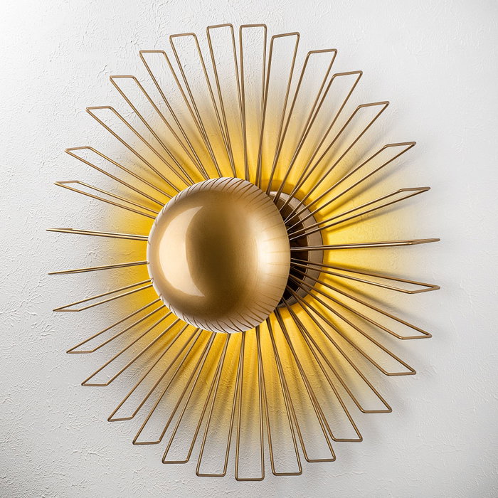 Opviq Lámpara de Pared Kaya Dorada Opviq Lámpara de Pared Kaya Dorada